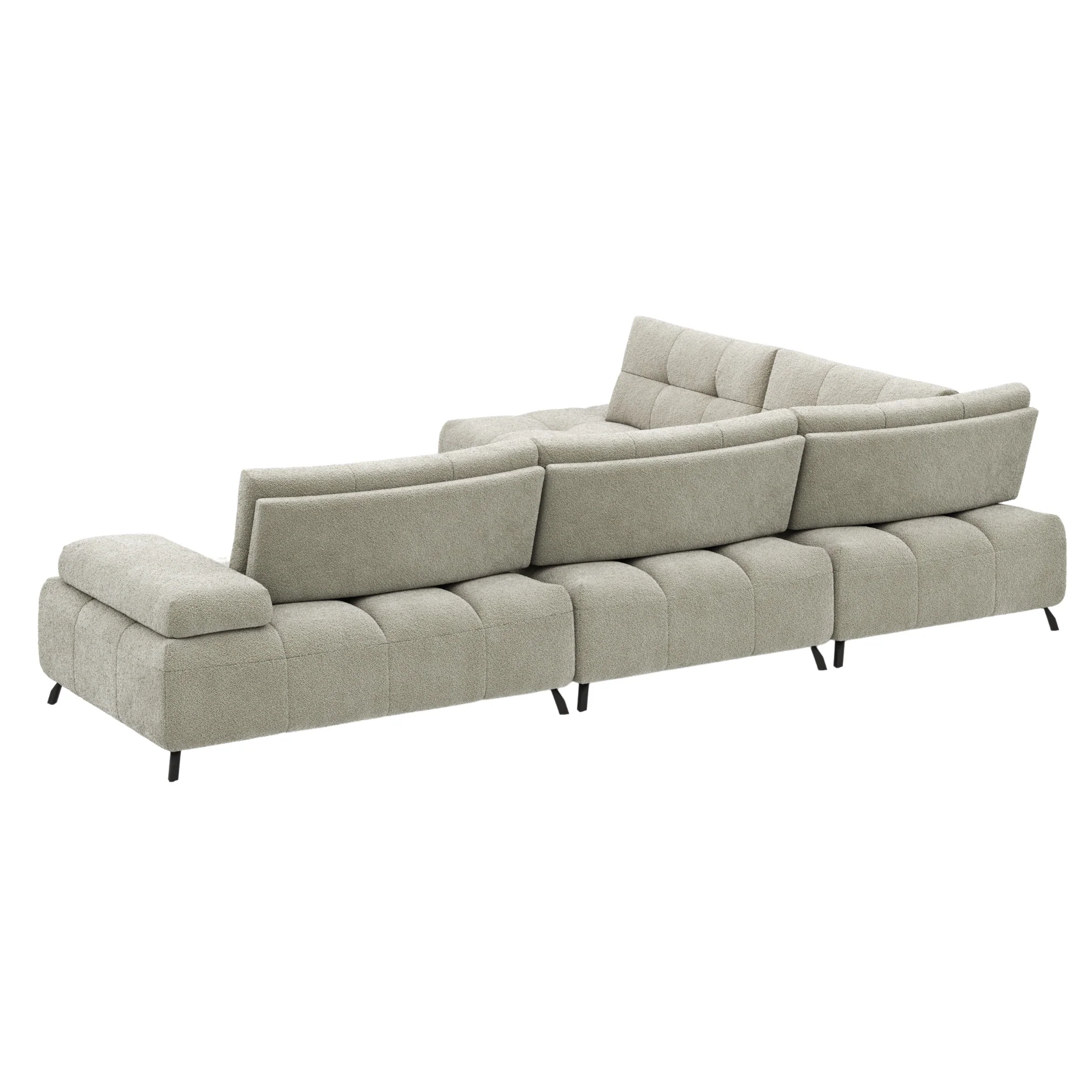 Contur Ecksofa Comodo, 2,5 Sitzer mit Stofbezug offwhite, Eckteil links - Image 4