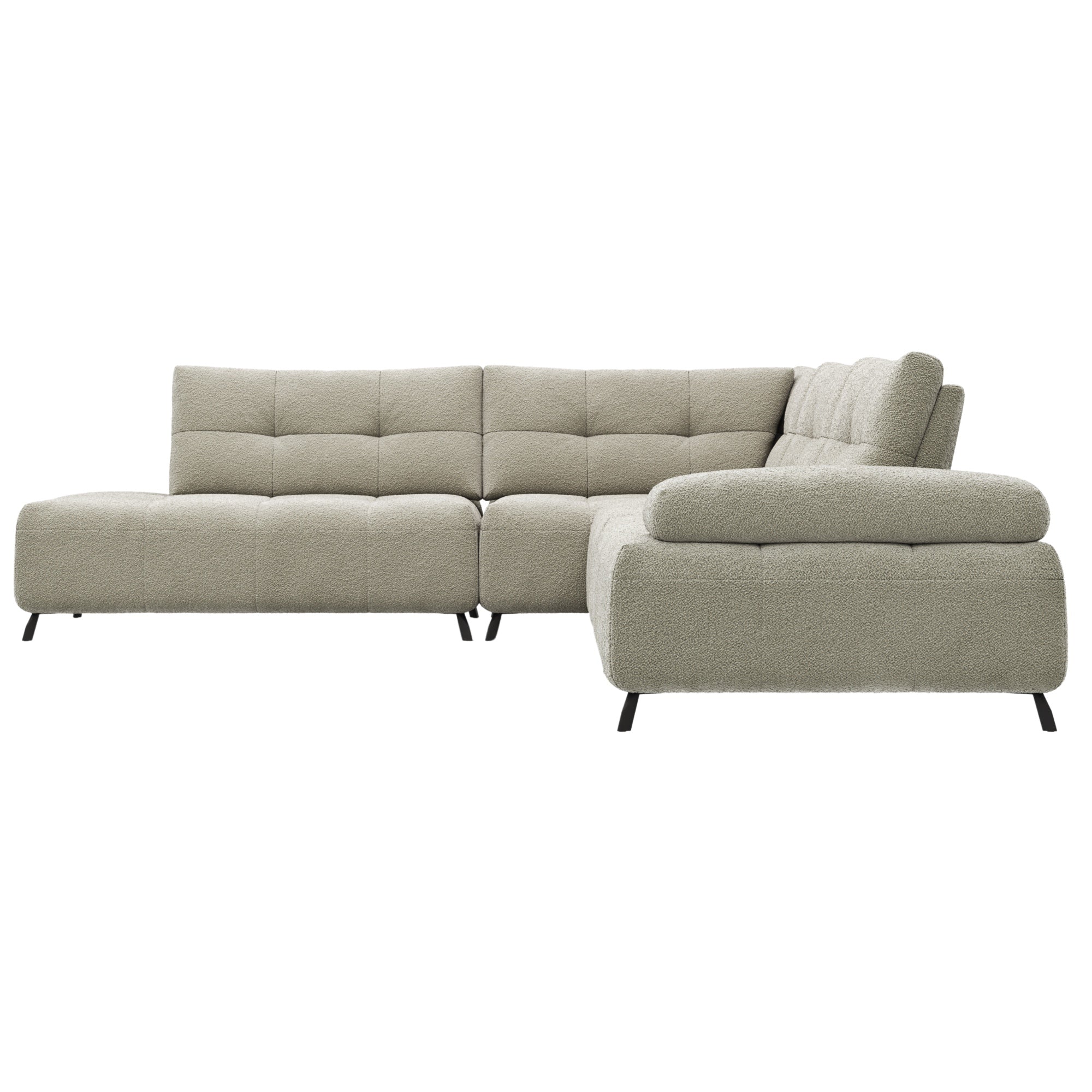 Contur Ecksofa Comodo, 2,5 Sitzer mit Stofbezug offwhite, Eckteil links - Image 5