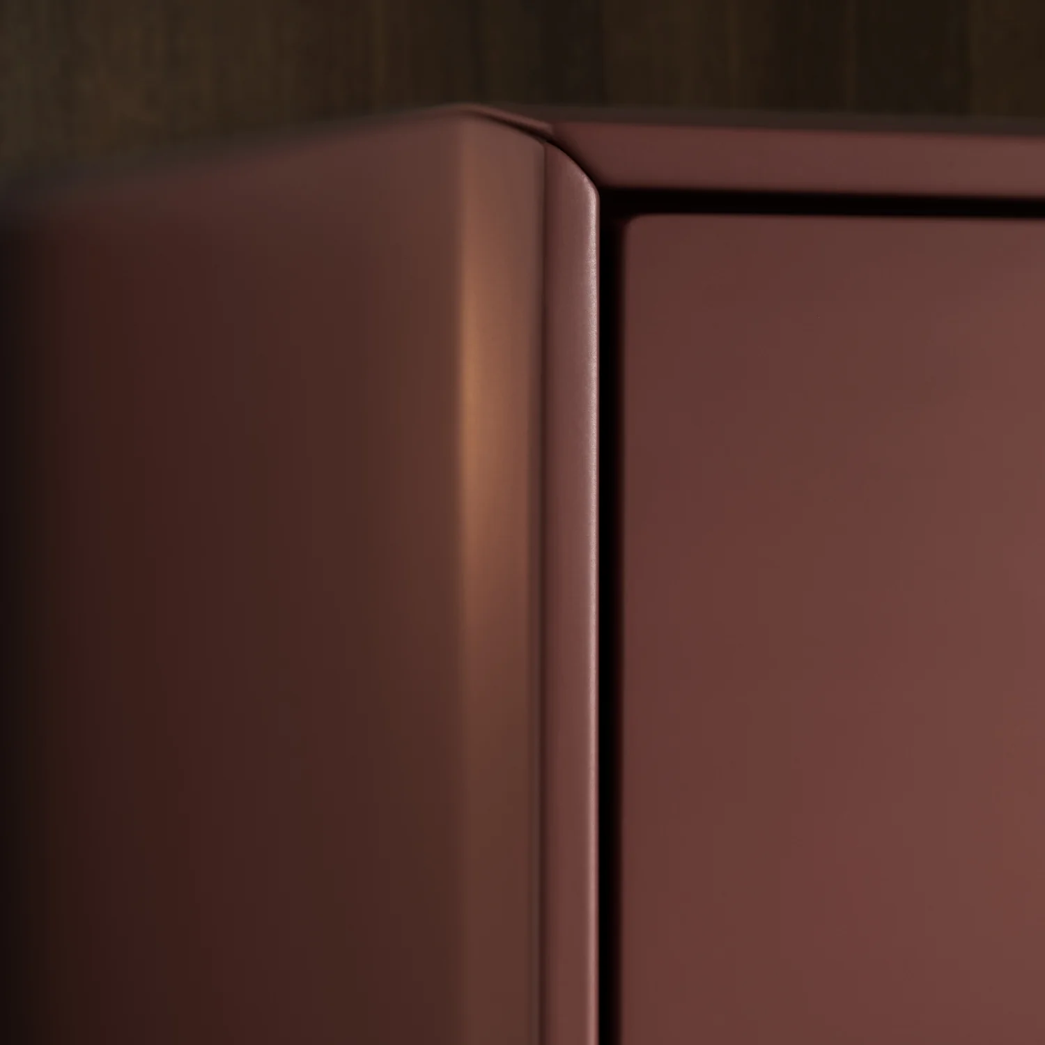 Contur Highboard Colore inkl. Beleuchtung, Lack Samtbeere, mit Glaselement - Image 5