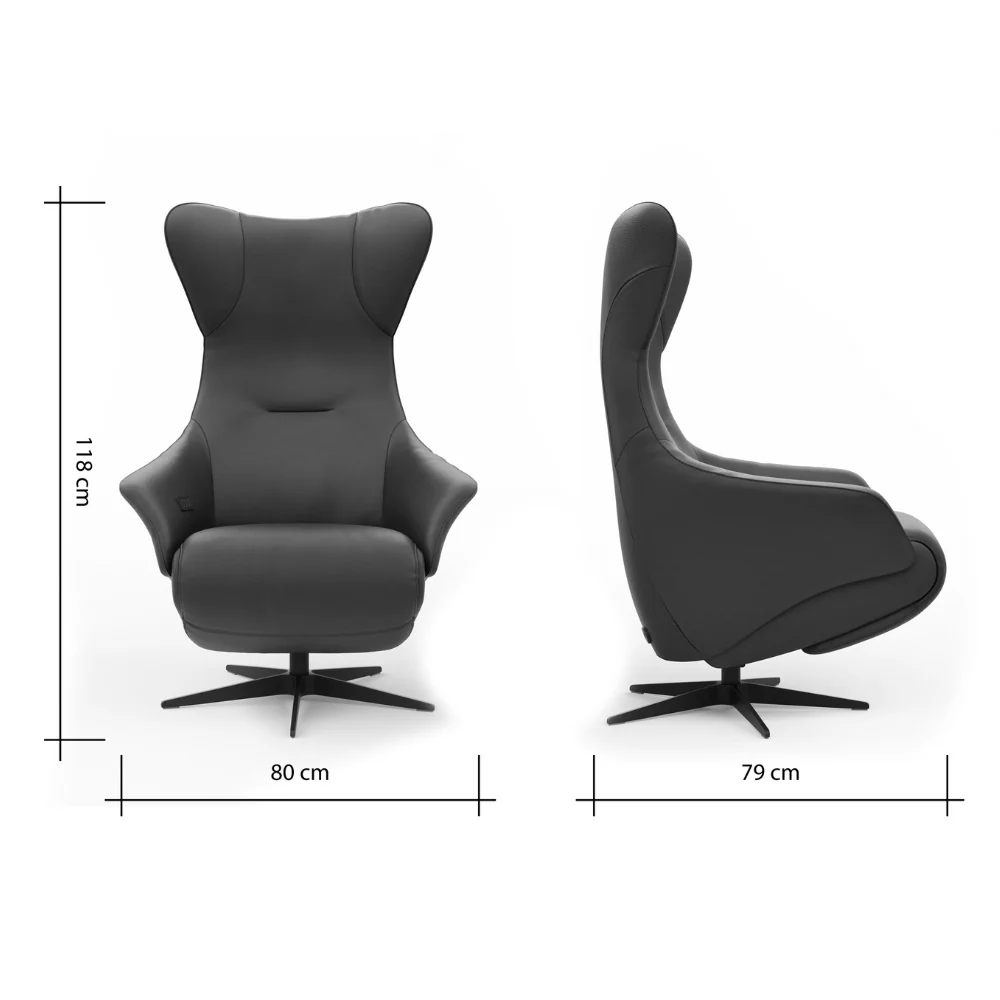Contur Sessel Follina inkl. motorischer Relaxfunktion, Leder - Image 5