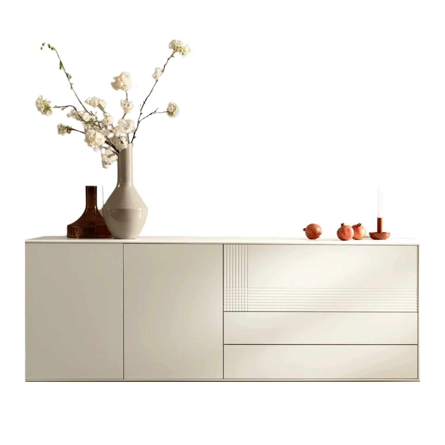 Contur Sideboard Colore, 200 cm, hängend, Lack weiß