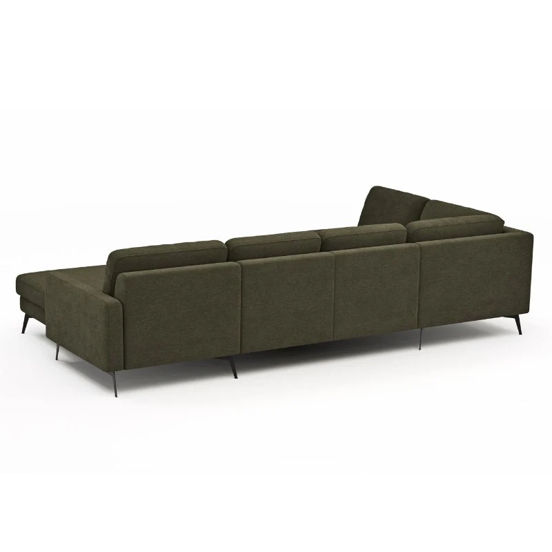 Contur Wohnlandschaft Enna, großes Ecksofa 2,5-Sitzer mit Longchair, Stoffbezug - Image 12