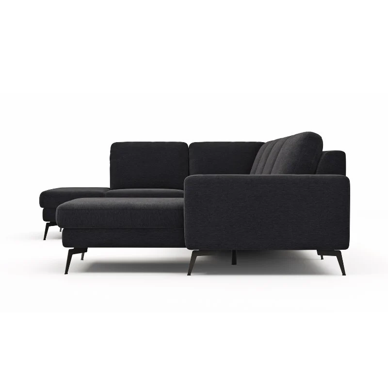 Contur Wohnlandschaft Enna, großes Ecksofa 2,5-Sitzer mit Longchair, Stoffbezug - Image 17