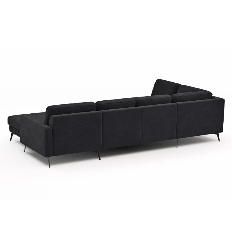 Contur Wohnlandschaft Enna, großes Ecksofa 2,5-Sitzer mit Longchair, Stoffbezug - Image 18