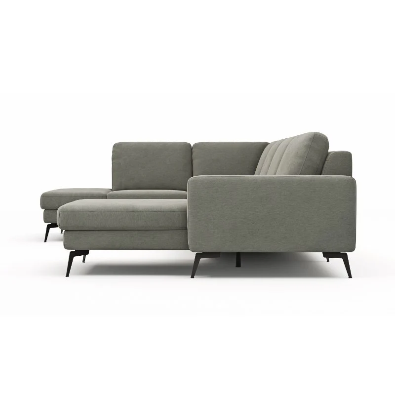 Contur Wohnlandschaft Enna, großes Ecksofa 2,5-Sitzer mit Longchair, Stoffbezug - Image 5