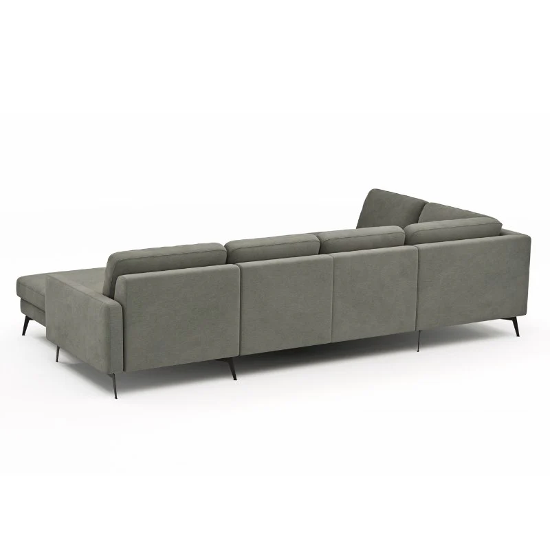 Contur Wohnlandschaft Enna, großes Ecksofa 2,5-Sitzer mit Longchair, Stoffbezug - Image 6