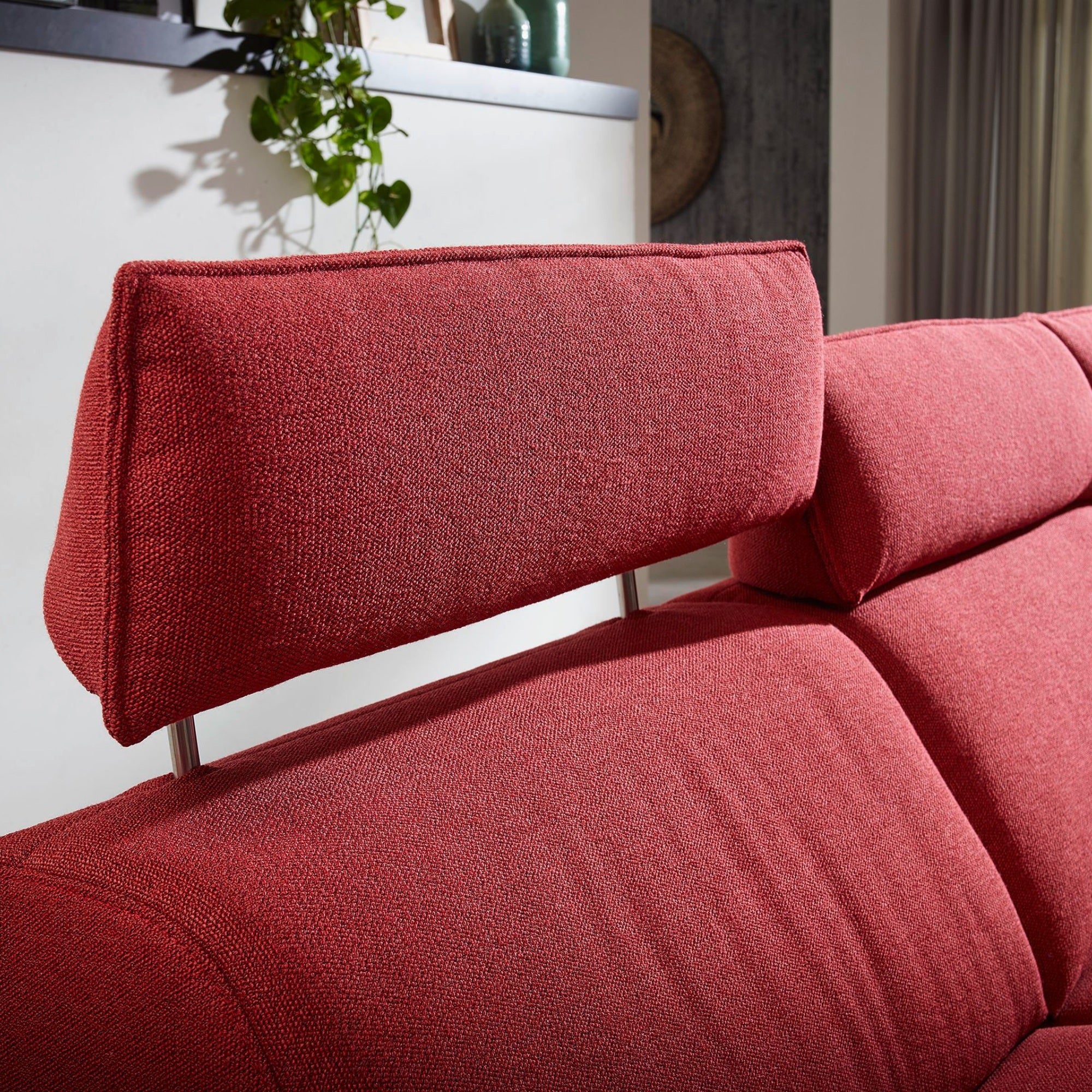 EMC Ecksofa EM St. Moritz, 2,5-Sitzer, Sofa inkl. Relaxfunktion, Stoffbezug Campari - Image 4