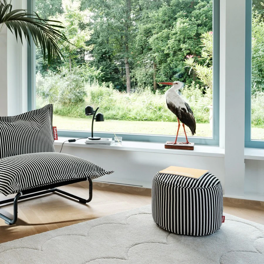 Fatboy Pouf Point Terry Frottee-Hocker gestreift, Sitzhocker, Beistelltisch & Fußablage - Image 8