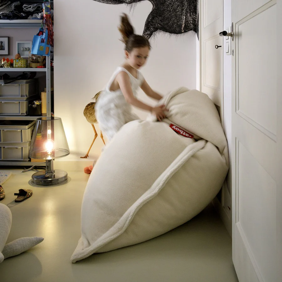 Fatboy Sitzsack Original Slim Teddy 155x120 cm Kuschelsitzsack weich - Image 3