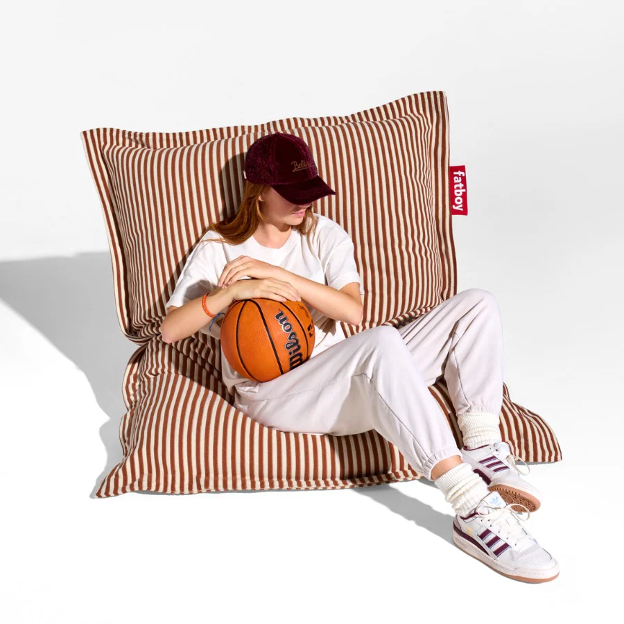 Fatboy Sitzsack Original Slim Terry 155x120 cm, mit Frottee-Stoff, gestreift - Image 2
