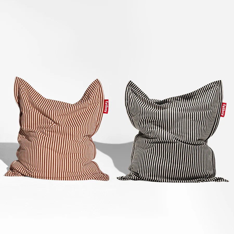 Fatboy Sitzsack Original Slim Terry 155x120 cm, mit Frottee-Stoff, gestreift - Image 3