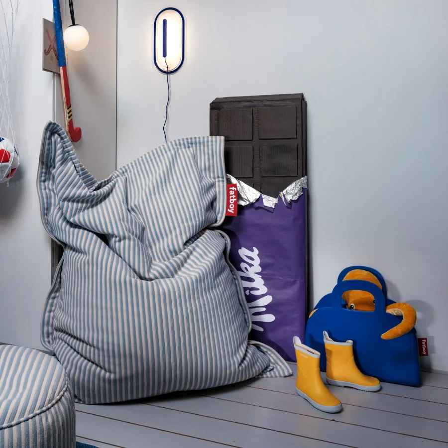 Fatboy Sitzsack Original Slim Terry 155x120 cm, mit Frottee-Stoff, gestreift - Image 7
