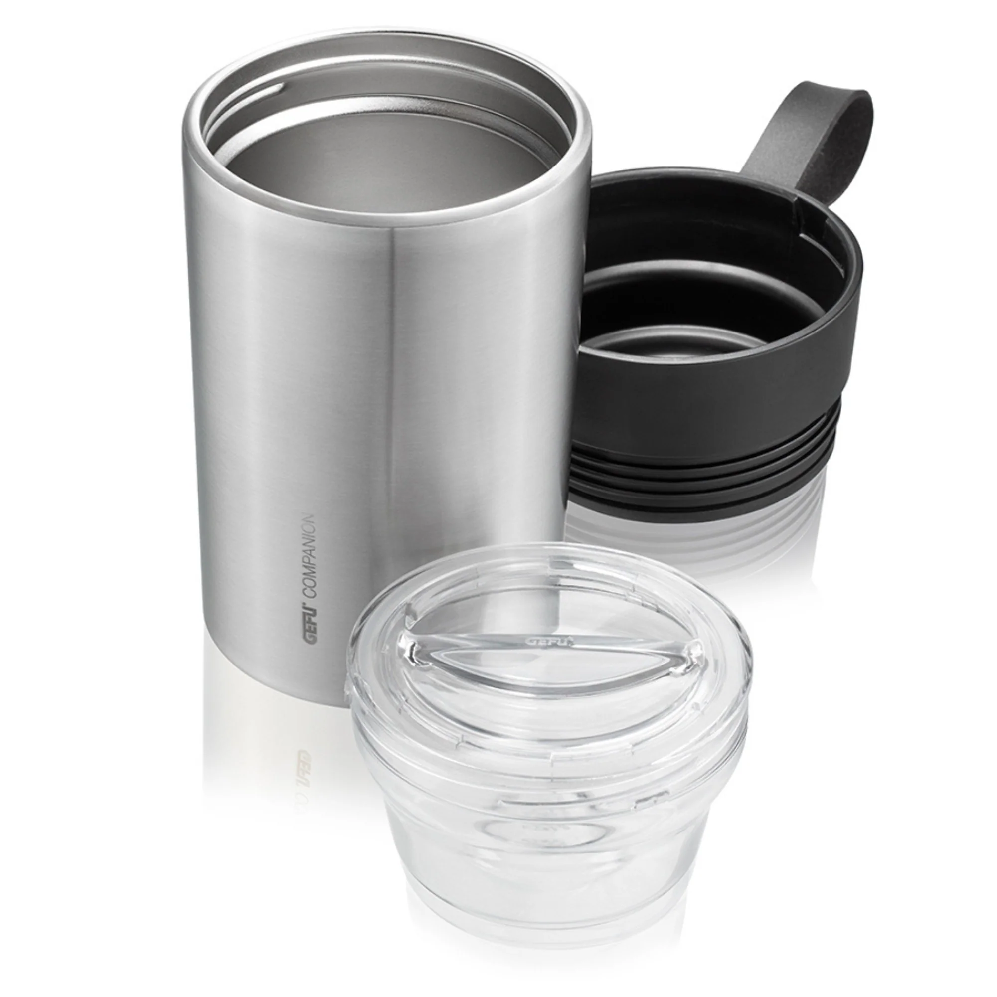 Gefu Thermo Lunchpot COMPANION 500ml, mit integriertem Aufbewahrungsbehälter im Deckel für Toppings, Saucen und Dressings - Image 4