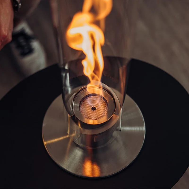 höfats Tischfeuer SPIN 900/1200, Gartenfackel im Glaszylinder - Image 3