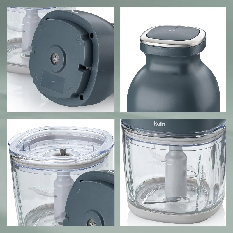 Kela Elektrischer Zerkleinerer Split 800ml, 3-in-1 zum Hacken, Raspeln und Emulgieren, kabellos - Image 5