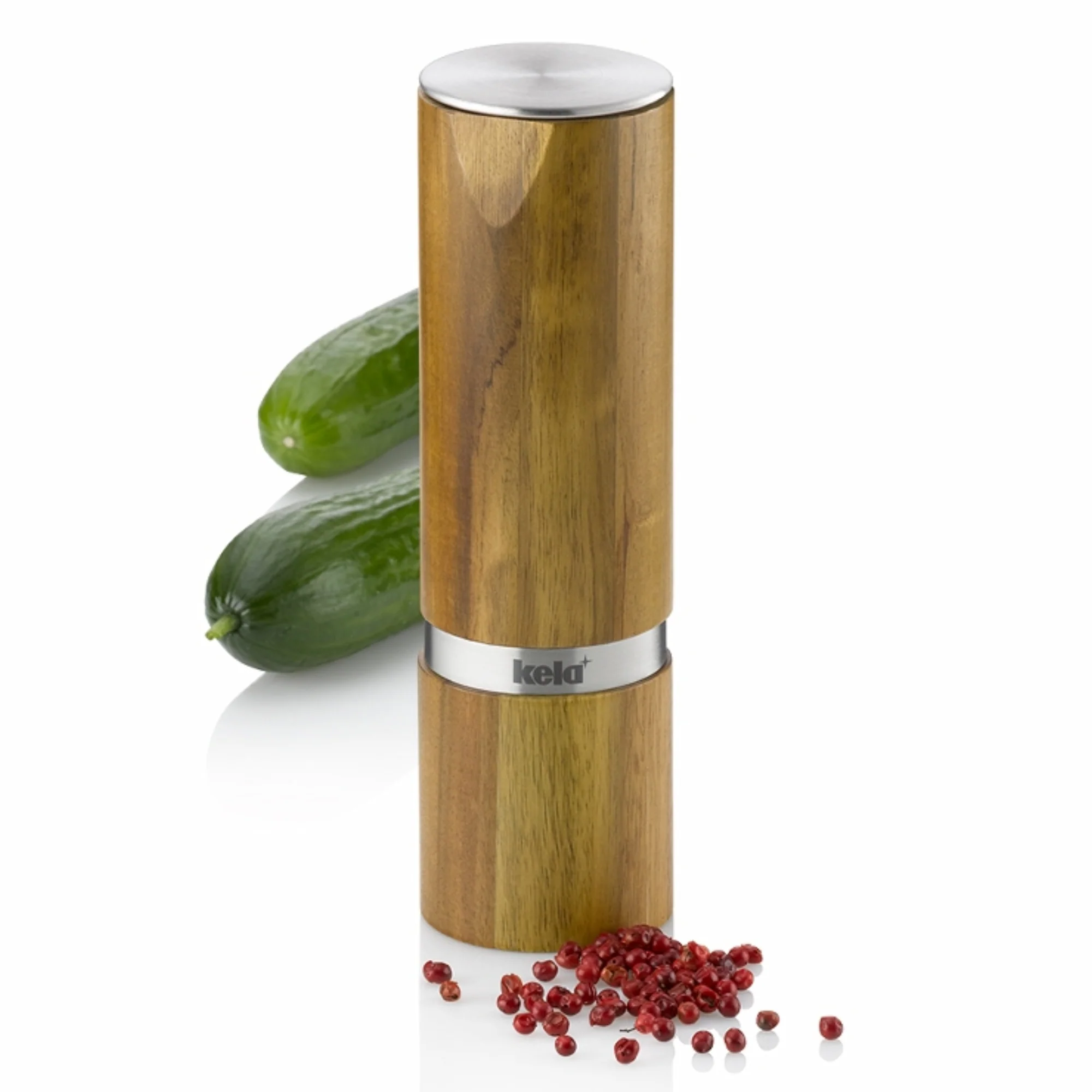 Kela Salz-/ Pfeffermühle Kauri aus Akazienholz, Gewürzmühle - Image 3