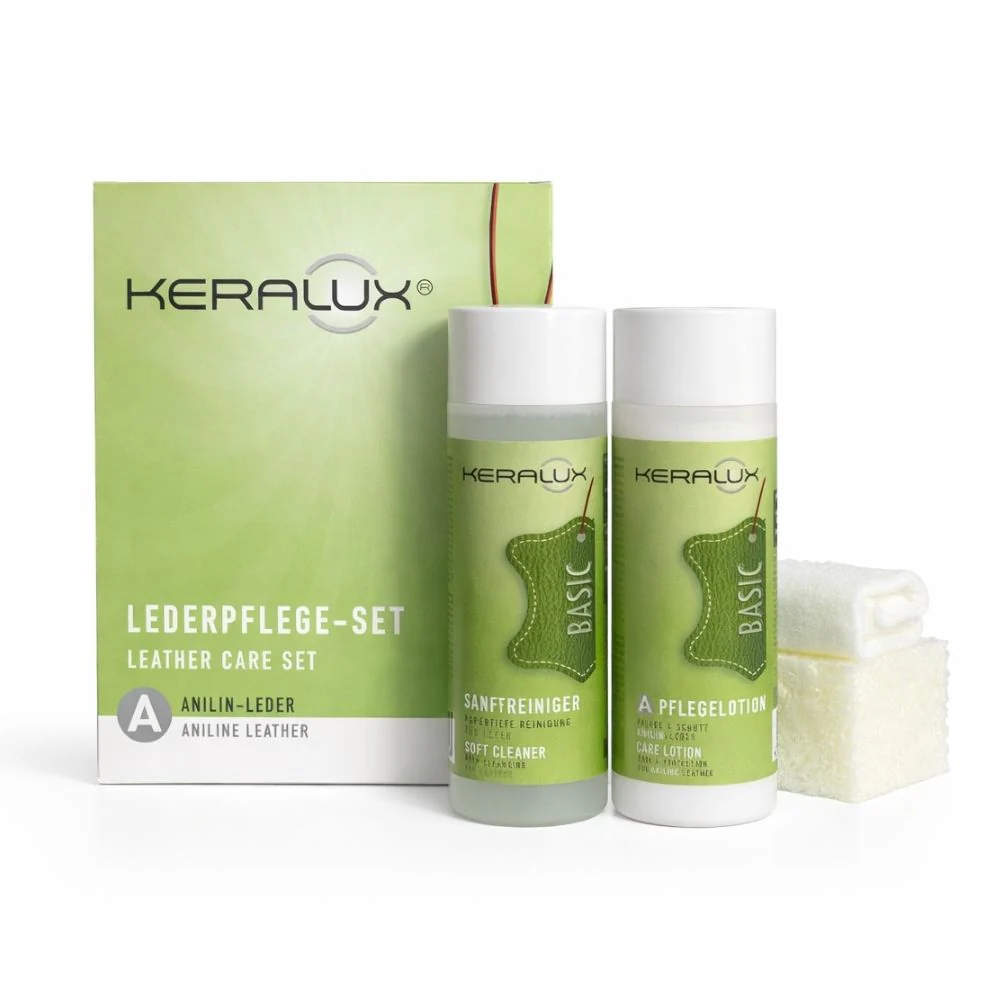 KERALUX® Lederpflege-Set A für Anilin-Leder, 4-tlg.