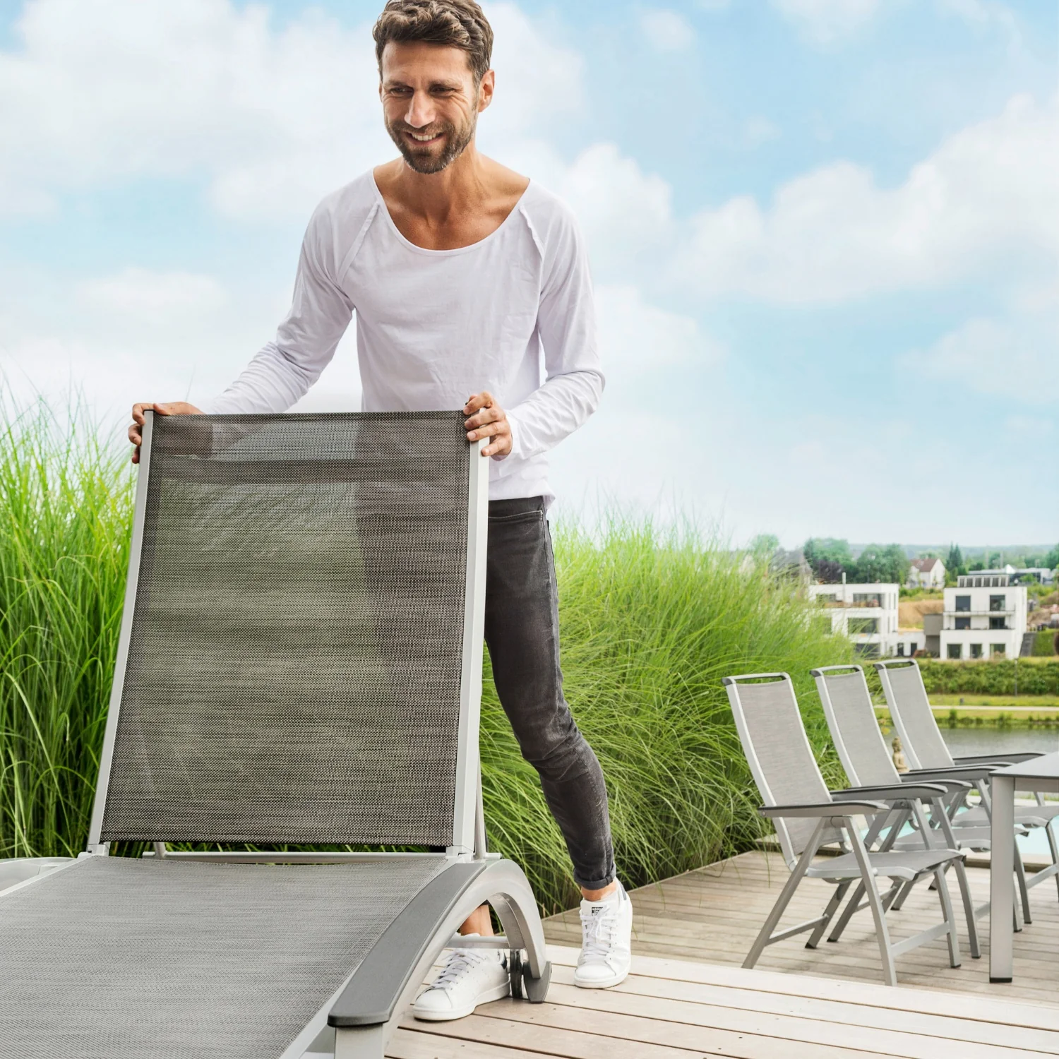 KETTLER Rolliege Forma II, Gartenliege mit Alu-Gestell - Image 3
