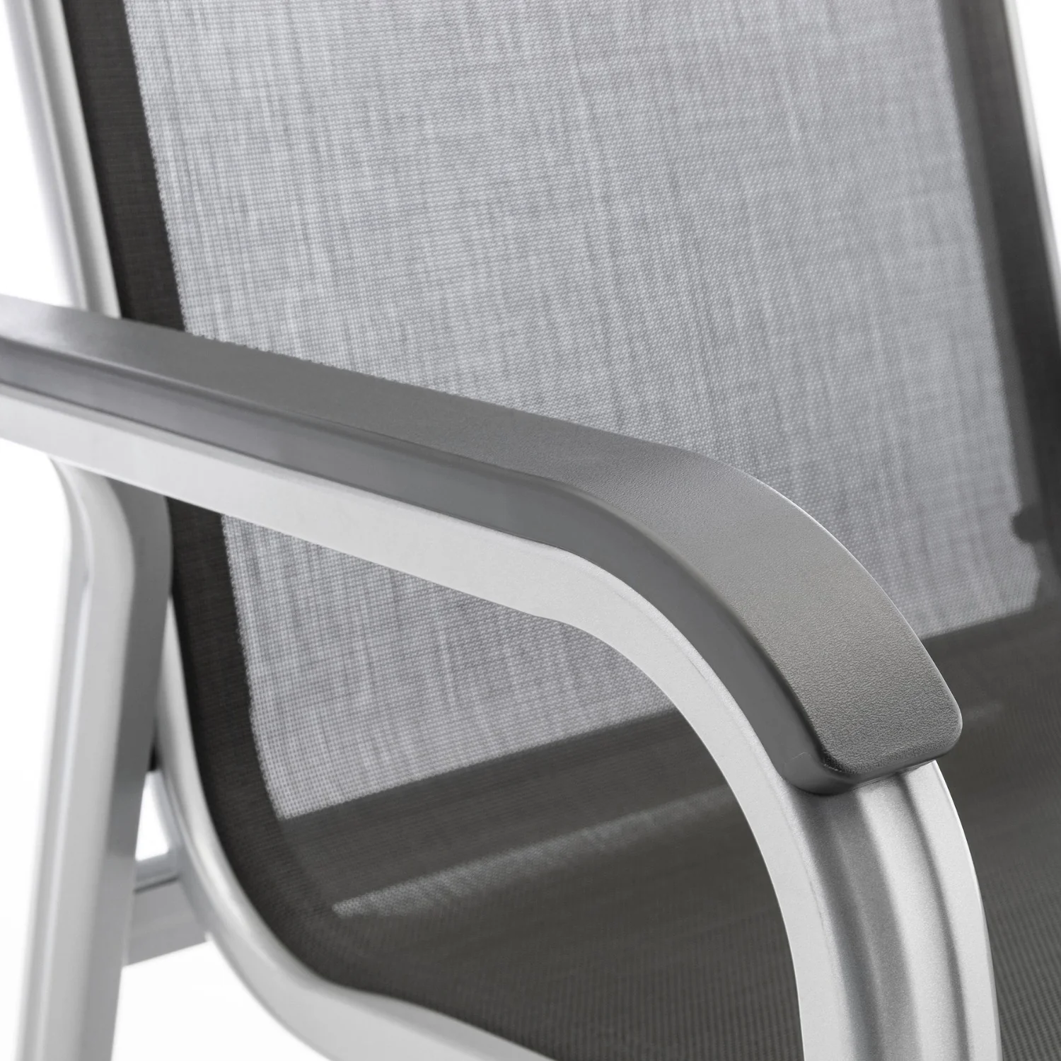 KETTLER Stapelsessel Basic Plus, Gartenstuhl mit Alu-Gestell, silber anthrazit - Image 4