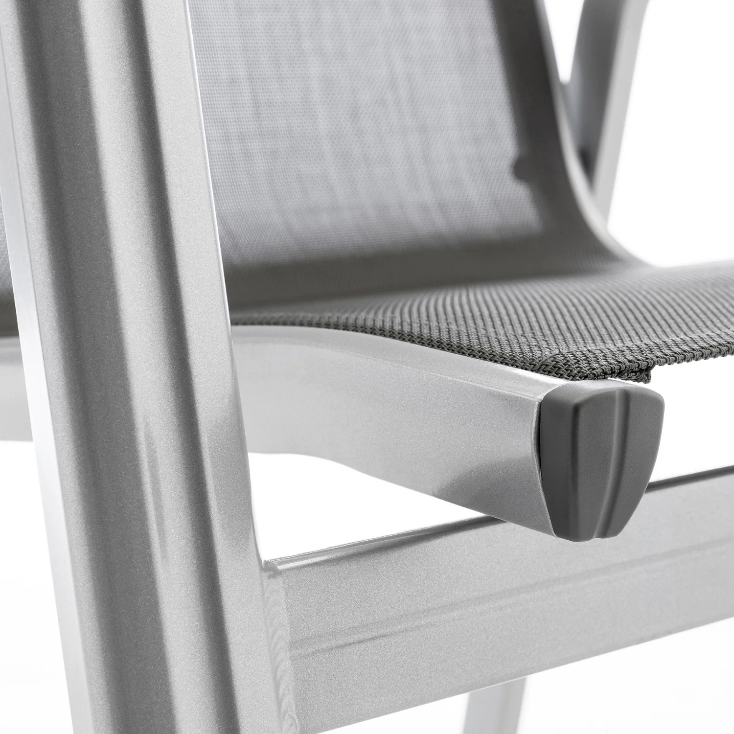 KETTLER Stapelsessel Basic Plus, Gartenstuhl mit Alu-Gestell, silber anthrazit - Image 5