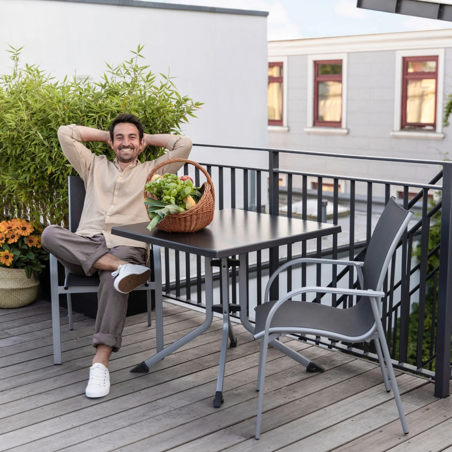 KETTLER Stapelsessel Tampa, Gartenstuhl mit Aluminium-Gestell, stapelbar - Image 3