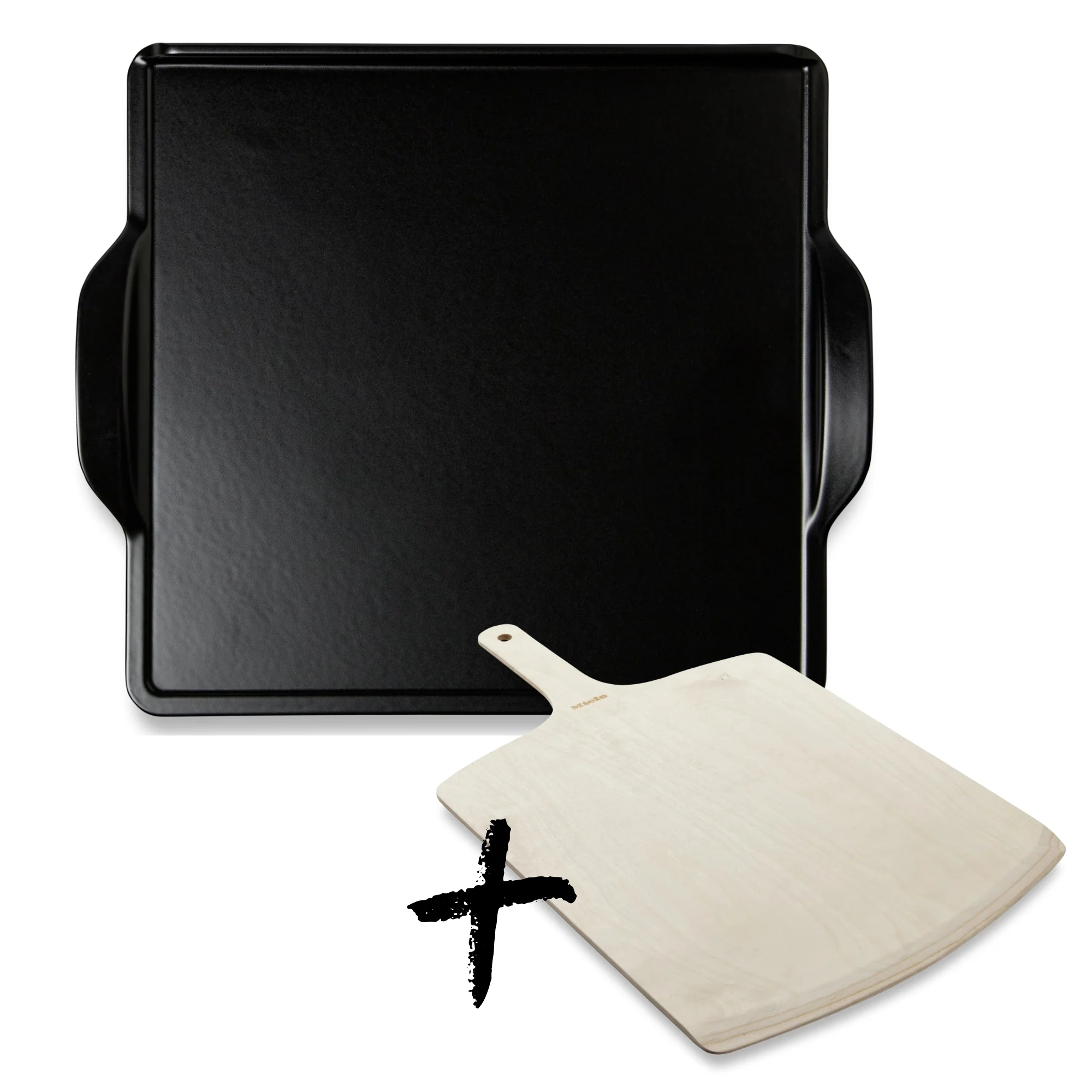 Miele Gourmet Back- und Pizzastein HBS 70, Warmhalteplatte aus Keramik inkl. Holzschieber - Image 5