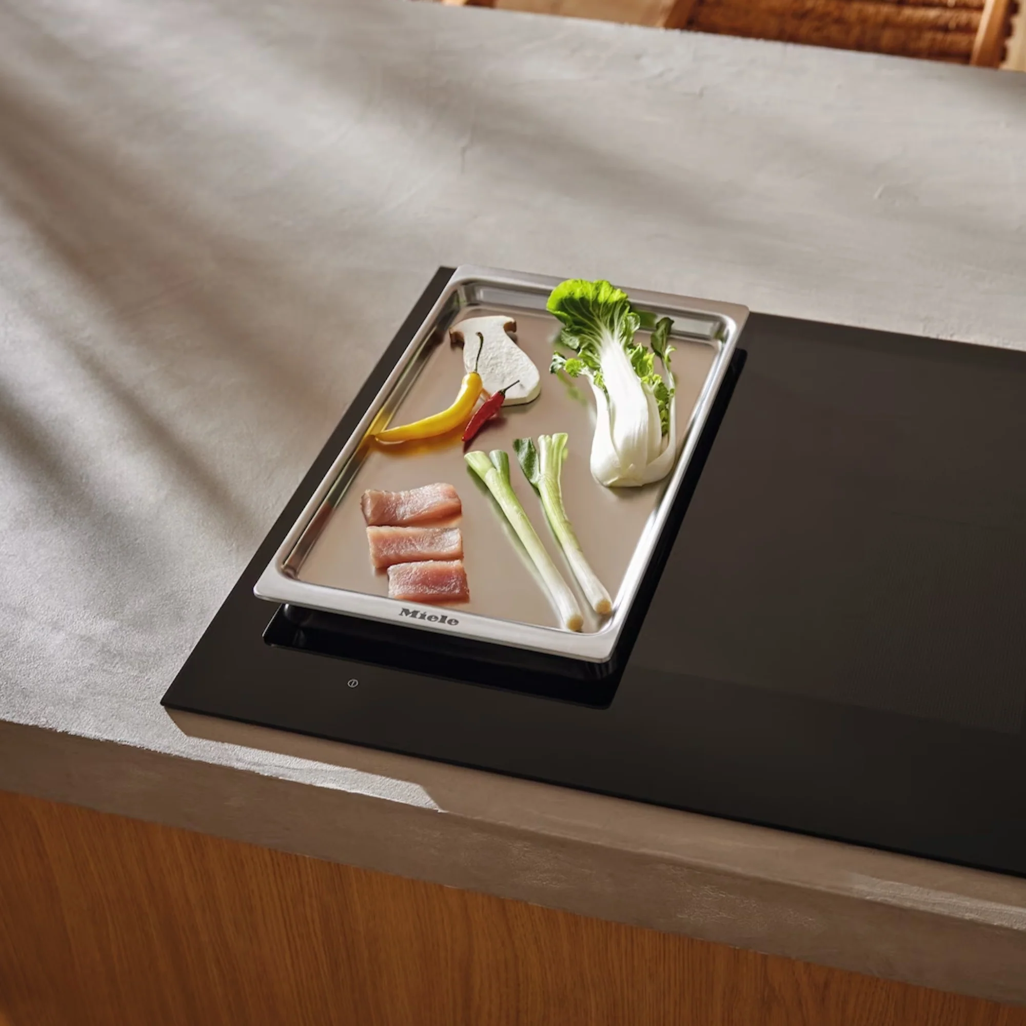 Miele Gourmet-Teppan Yaki KMTY, Edelstahlplatte für Induktionskochfelder, 24,2 x 41 x 2,27 cm - Image 3