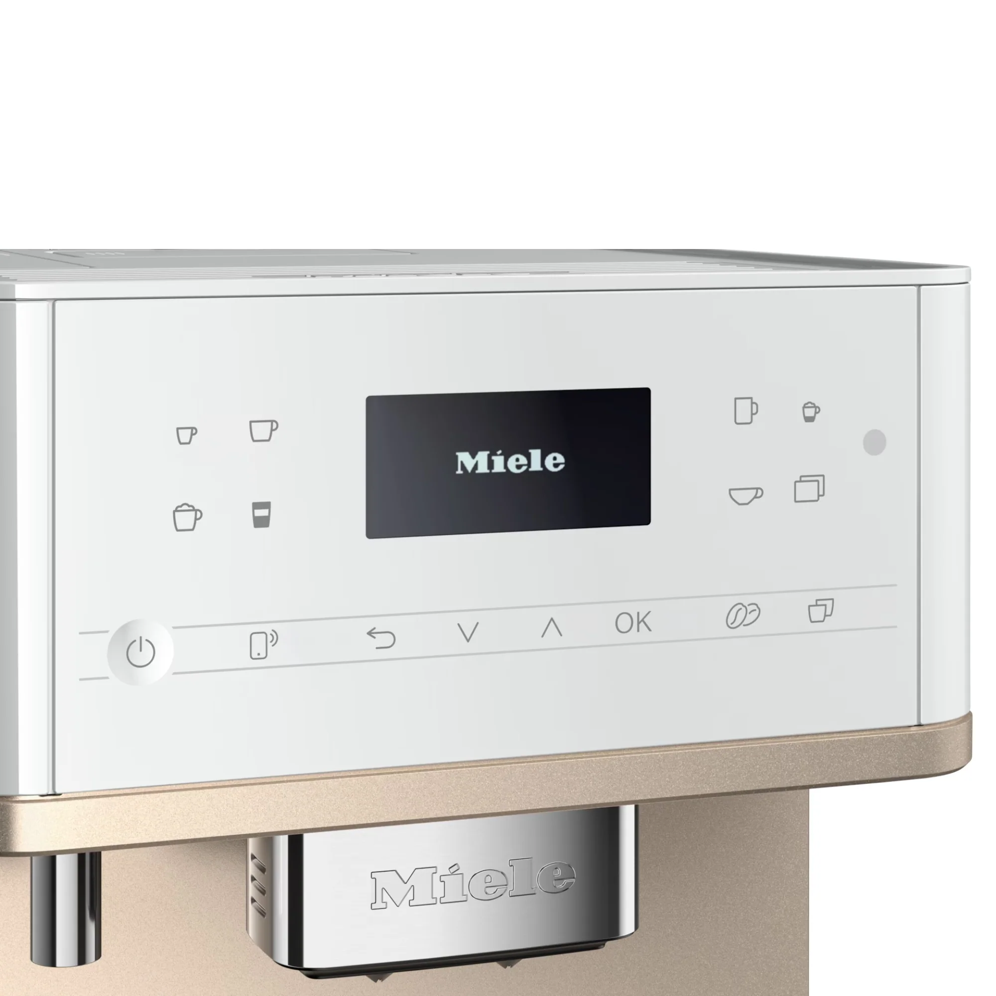 Miele Stand-Kaffeevollautomat CM 6360 MilkPerfection mit OneTouch for Two-Zubereitung, Lotosweiß CleanSteelMetallic - Image 6