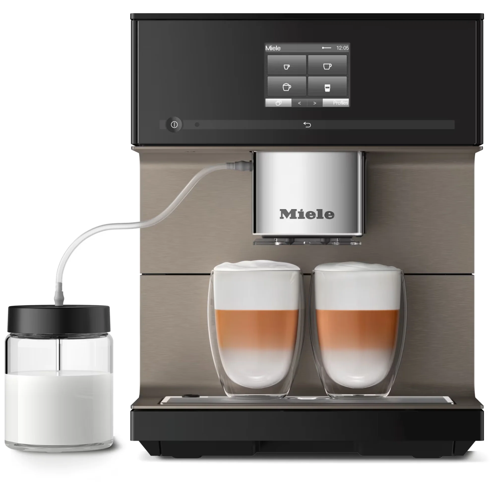 Miele Stand-Kaffeevollautomat CM 7550 CoffeePassion mit OneTouch for Two und AutoDescale, Obsidianschwarz - Image 4