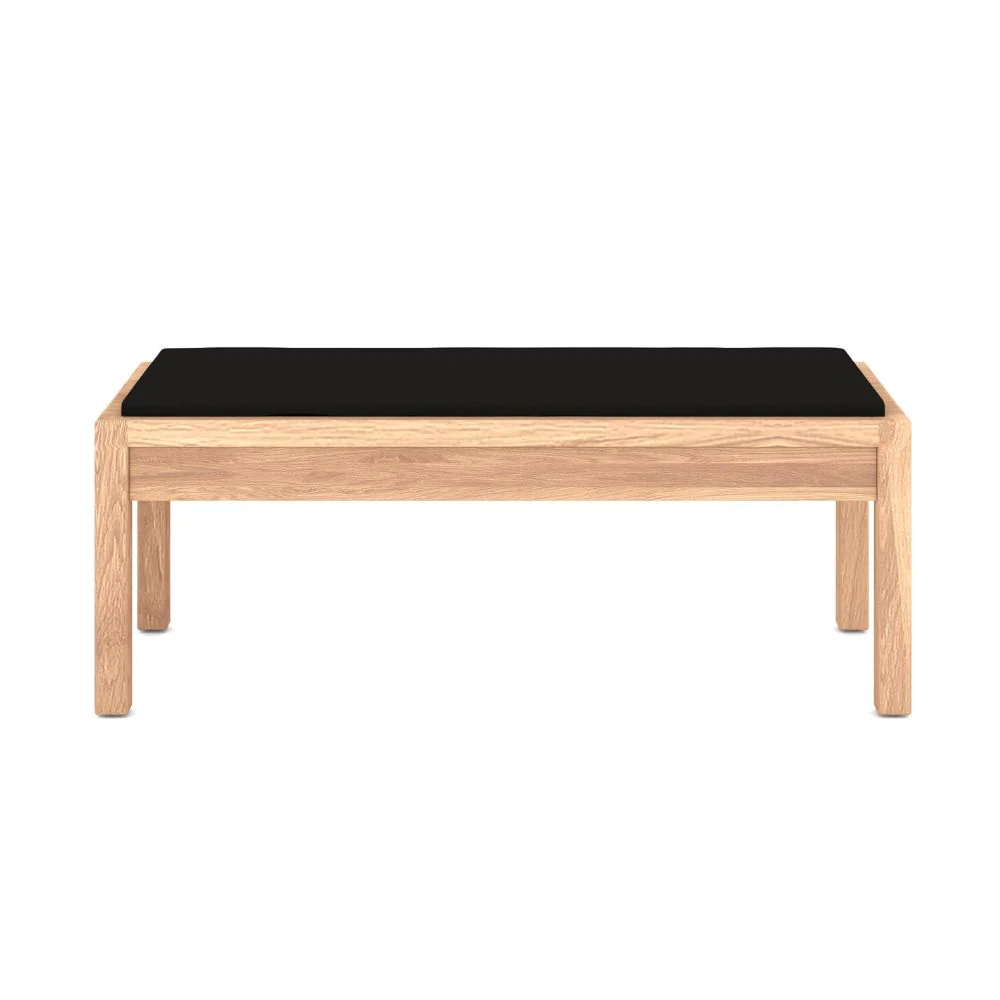 Musterring Ankleidebank Sorrent, Sitzbank mit Kunstleder Sitzauflage, Eiche massiv - Image 3