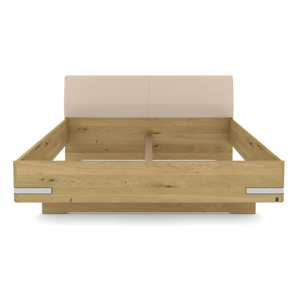 Musterring Bett Savona 2.0 mit Kopfteil, Massivholz Eiche Bianco - Image 3