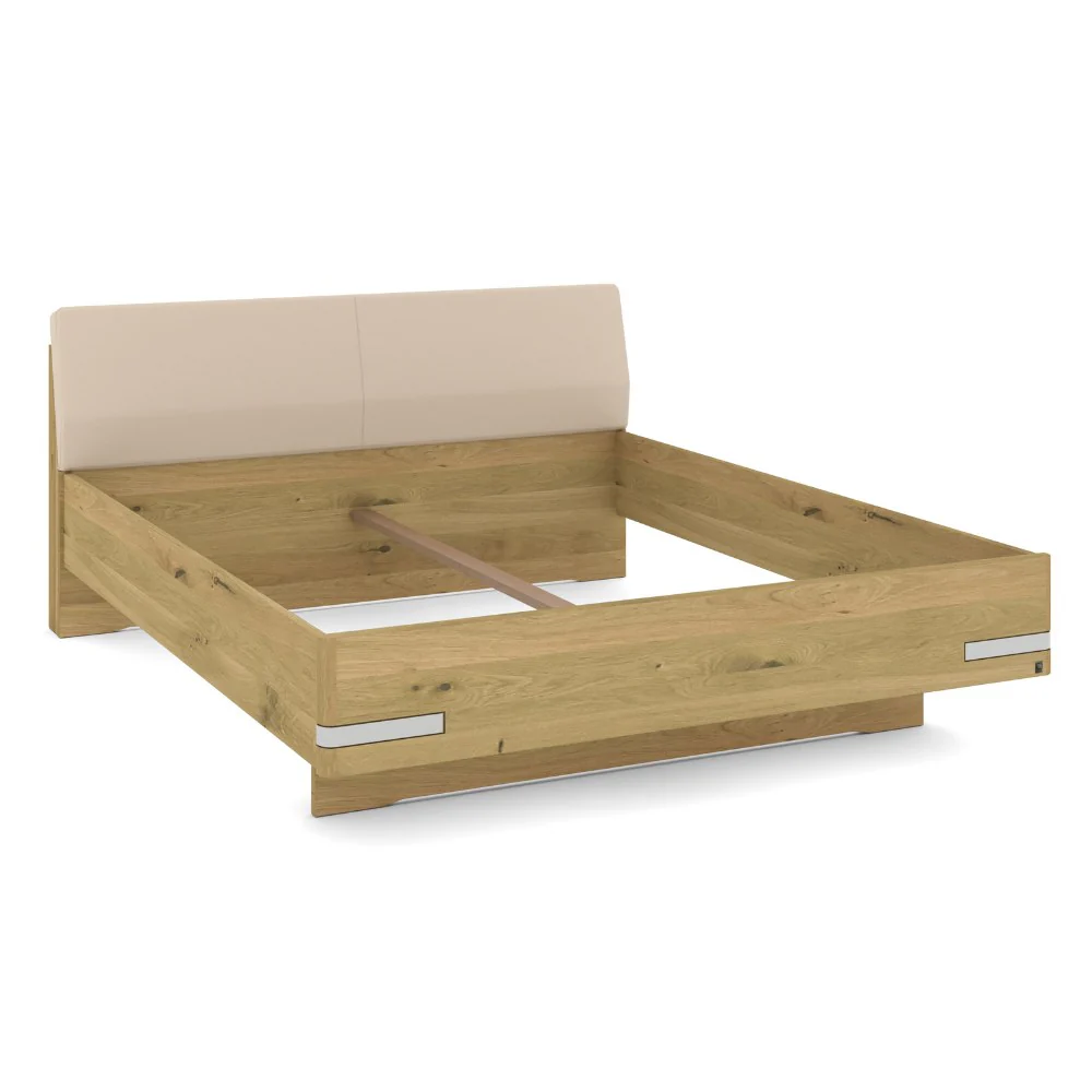 Musterring Bett Savona 2.0 mit Kopfteil, Massivholz Eiche Bianco - Image 4