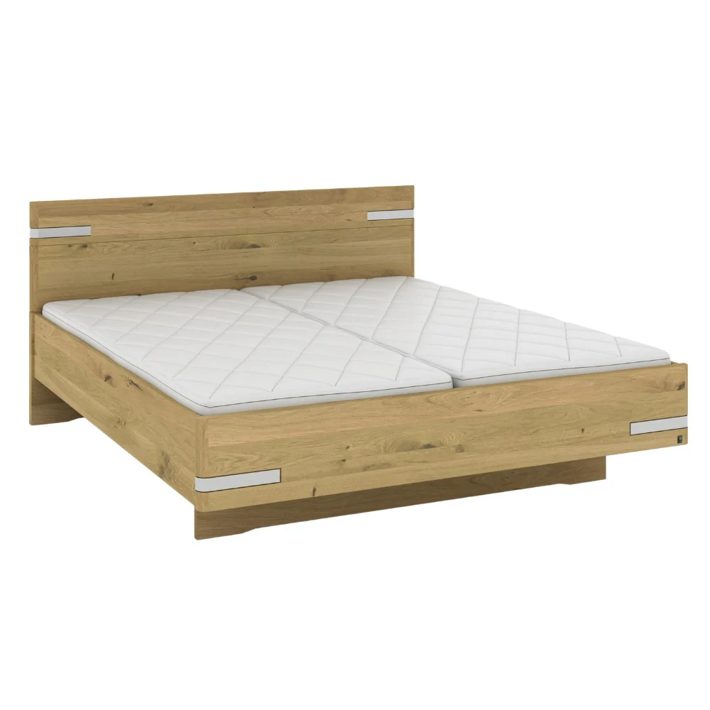 Musterring Bett Savona 2.0 mit Kopfteil, Massivholz Eiche Bianco - Image 5
