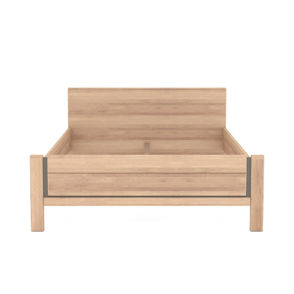 Musterring Bett Sorrent, Doppelbett-Gestell aus Massivholz, Eiche - Image 4