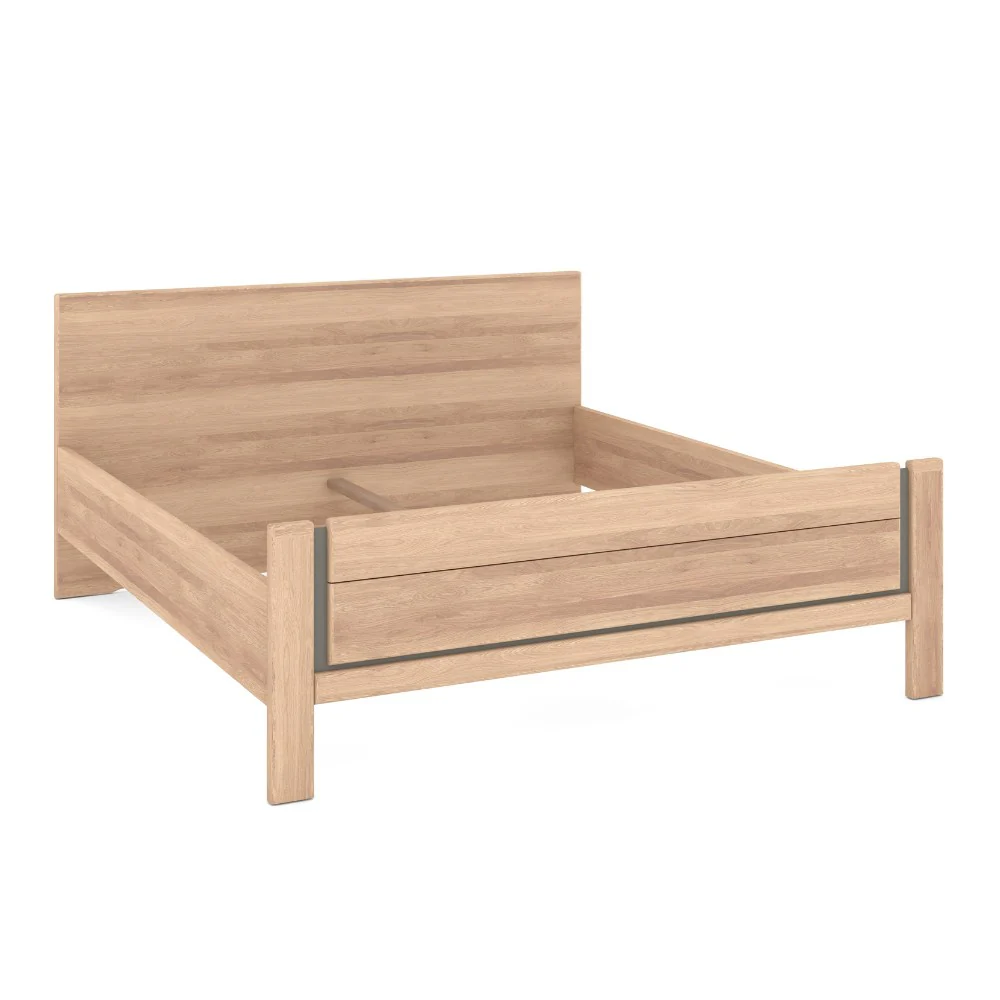 Musterring Bett Sorrent, Doppelbett-Gestell aus Massivholz, Eiche - Image 5