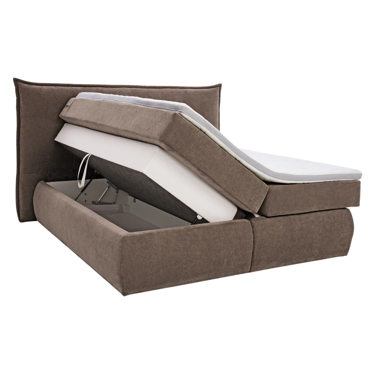 Musterring Boxspringbett Felina Case 180 x 200 cm, D034 Braun, Kopfteil mit Punktsteppung - Image 3