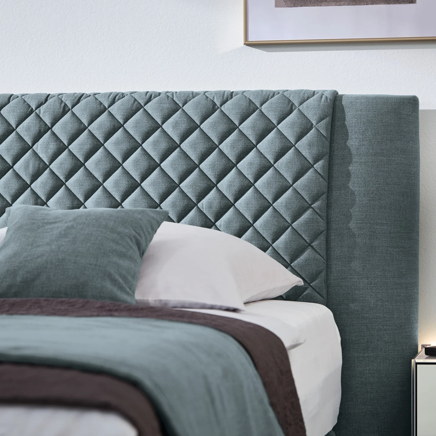 Musterring Boxspringbett Felina Motor 180 x 200 cm, mit Stoffbezug + Motorisierung, E058 Türkis - Image 5