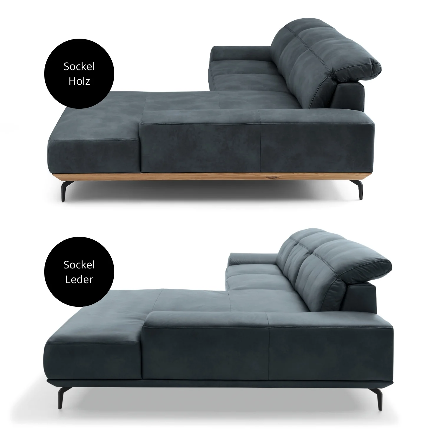 Musterring Ecksofa MR 2490 mit Lederbezug & Sockel + Metallfüßen - Image 12