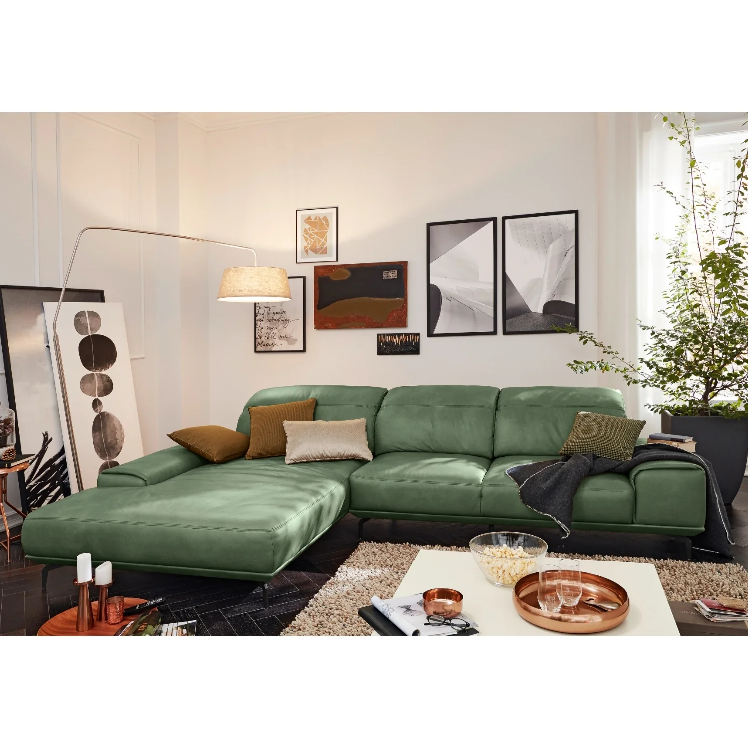 Musterring Ecksofa MR 2490 mit Lederbezug & Sockel + Metallfüßen - Image 20