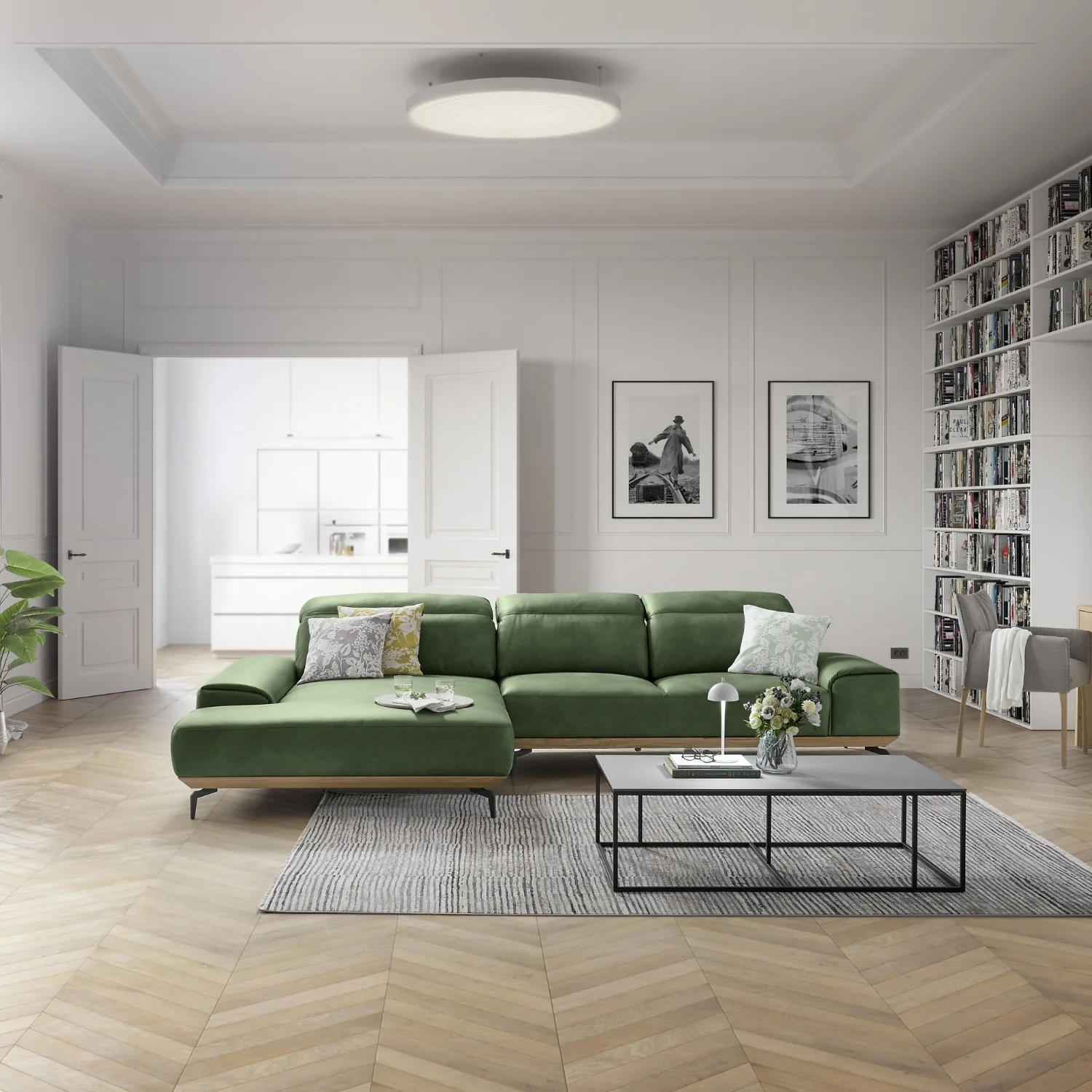 Musterring Ecksofa MR 2490 mit Lederbezug & Sockel + Metallfüßen - Image 22