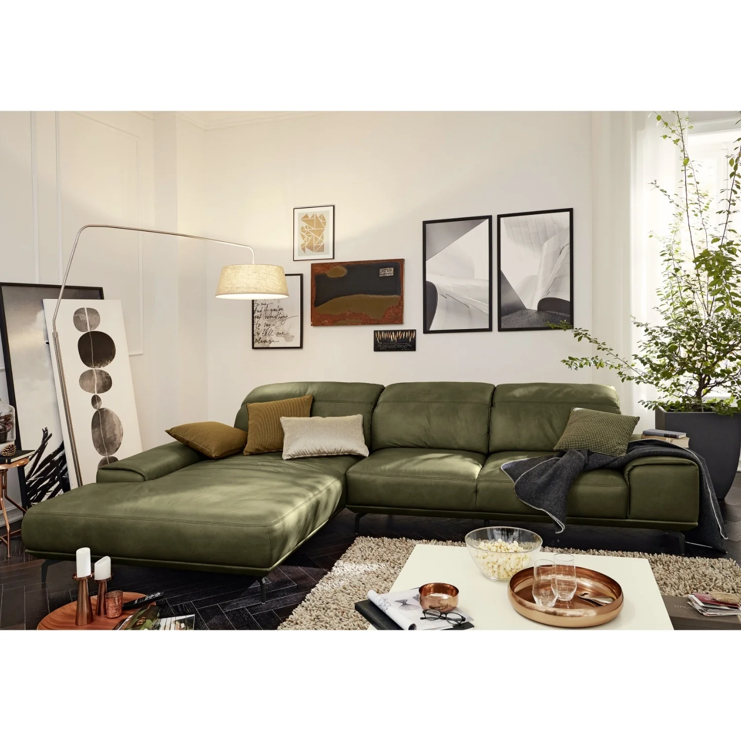 Musterring Ecksofa MR 2490 mit Lederbezug & Sockel + Metallfüßen - Image 26