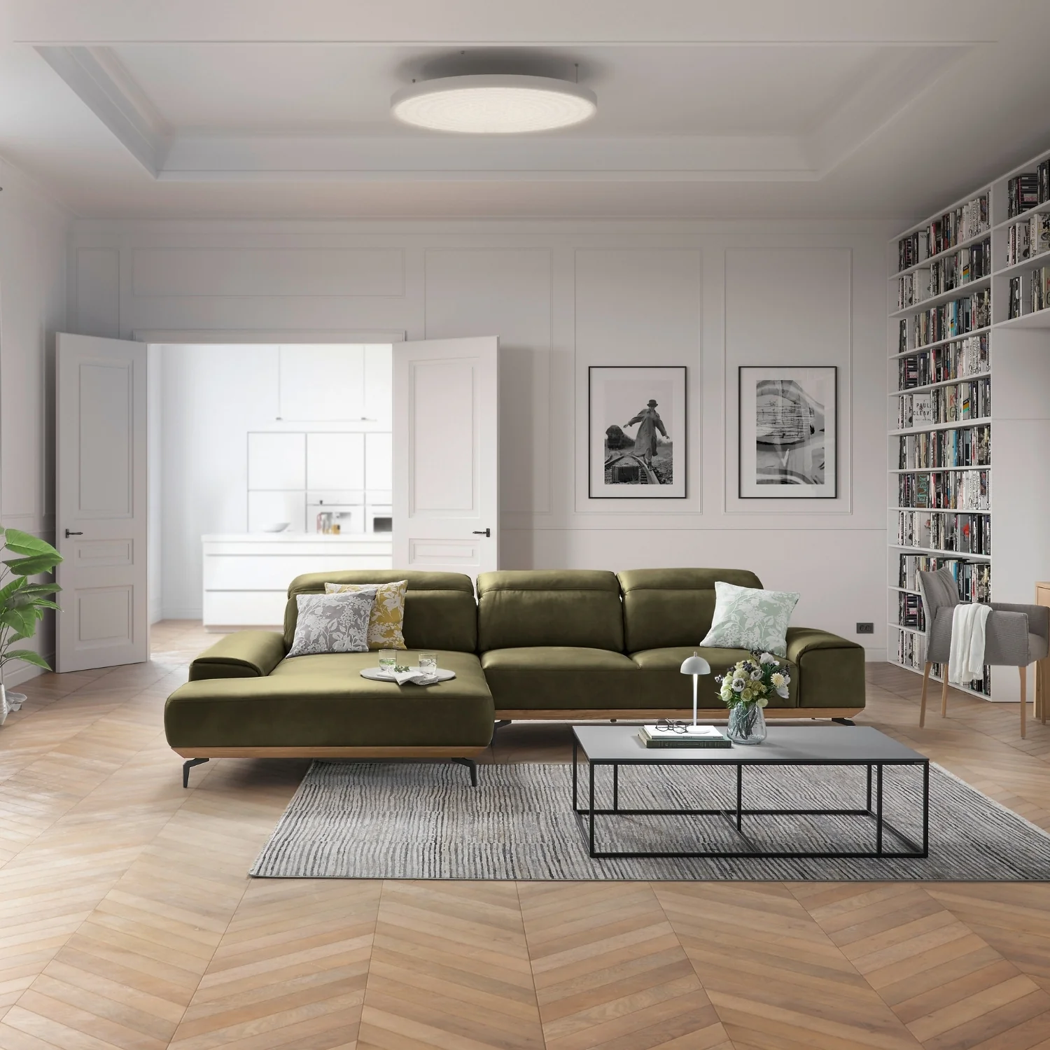 Musterring Ecksofa MR 2490 mit Lederbezug & Sockel + Metallfüßen - Image 28