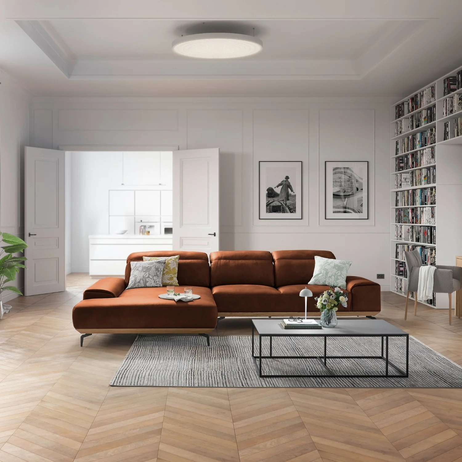 Musterring Ecksofa MR 2490 mit Lederbezug & Sockel + Metallfüßen - Image 34