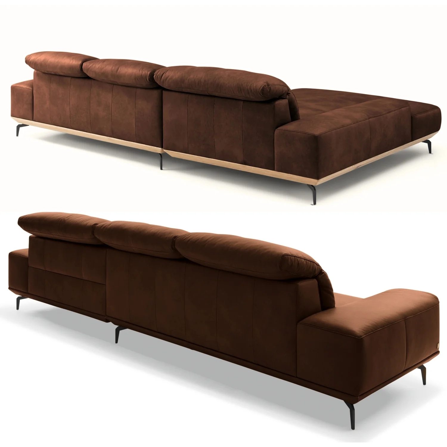 Musterring Ecksofa MR 2490 mit Lederbezug & Sockel + Metallfüßen - Image 41