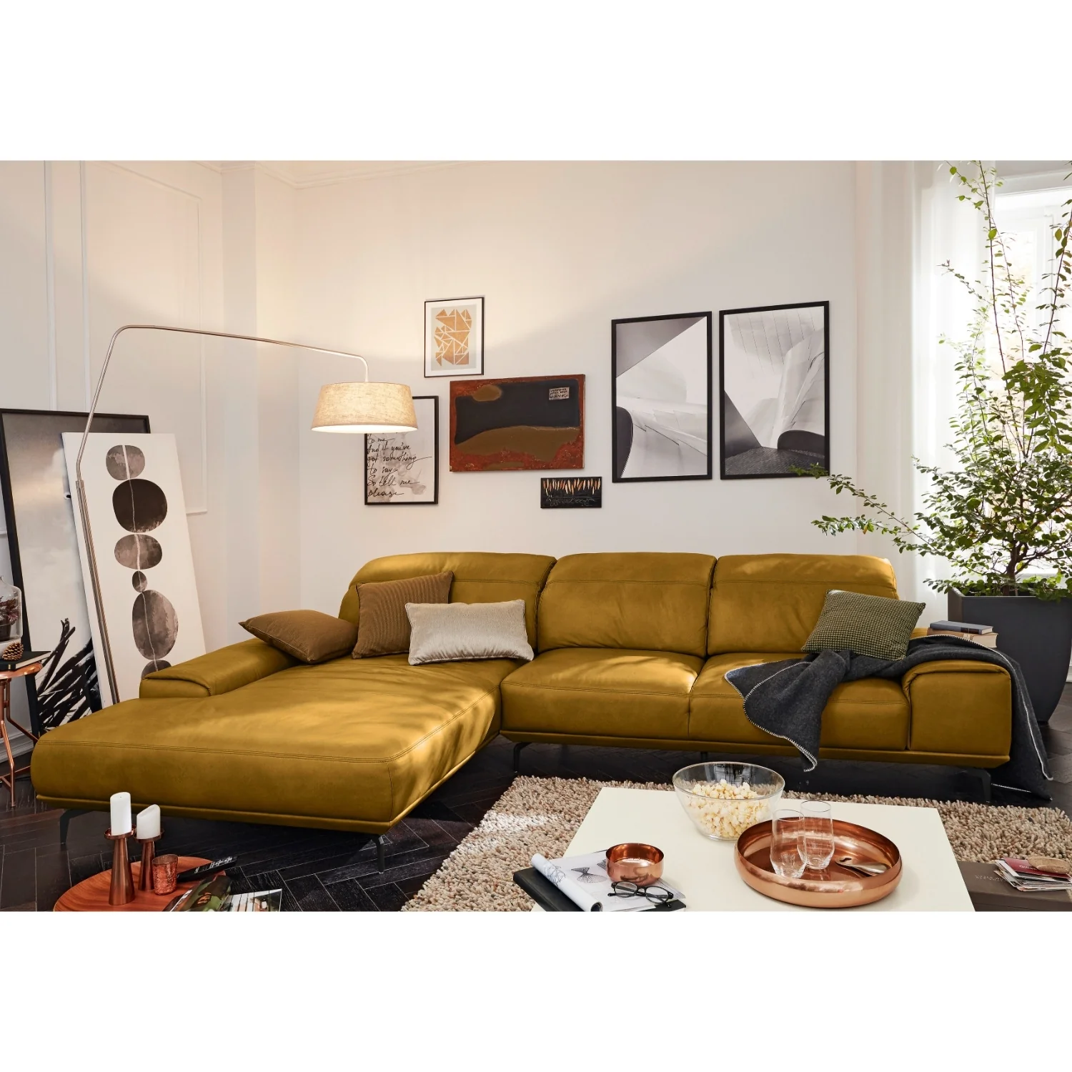 Musterring Ecksofa MR 2490 mit Lederbezug & Sockel + Metallfüßen - Image 44