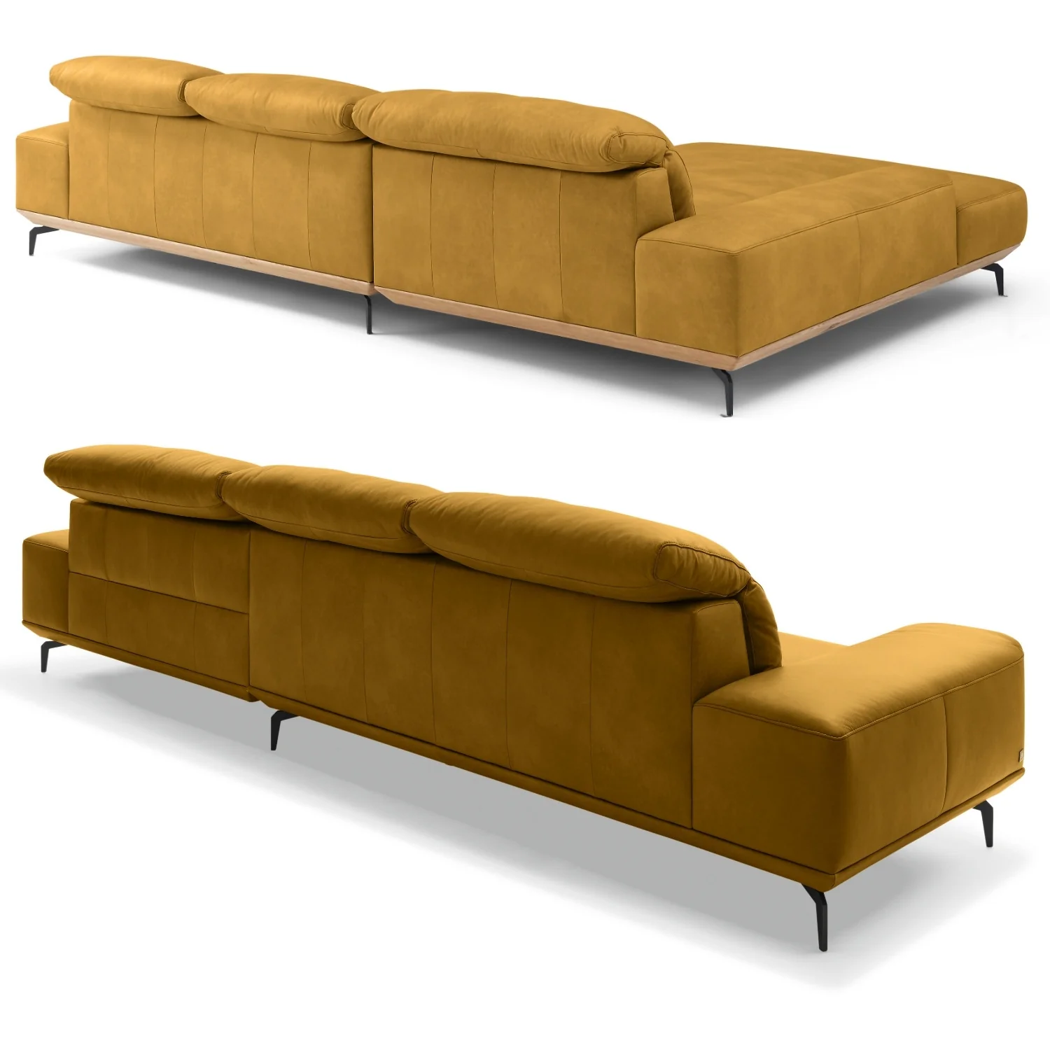 Musterring Ecksofa MR 2490 mit Lederbezug & Sockel + Metallfüßen - Image 47