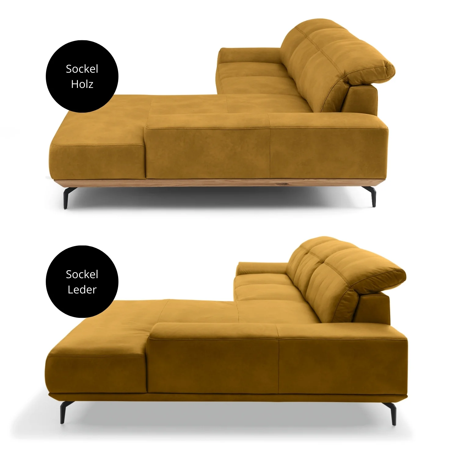 Musterring Ecksofa MR 2490 mit Lederbezug & Sockel + Metallfüßen - Image 48