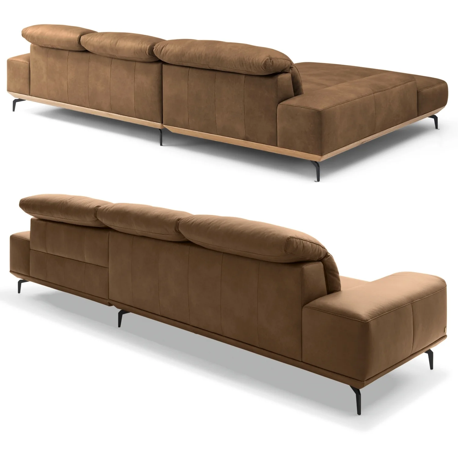 Musterring Ecksofa MR 2490 mit Lederbezug & Sockel + Metallfüßen - Image 5