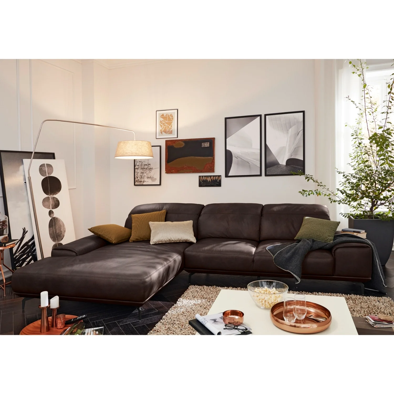 Musterring Ecksofa MR 2490 mit Lederbezug & Sockel + Metallfüßen - Image 50