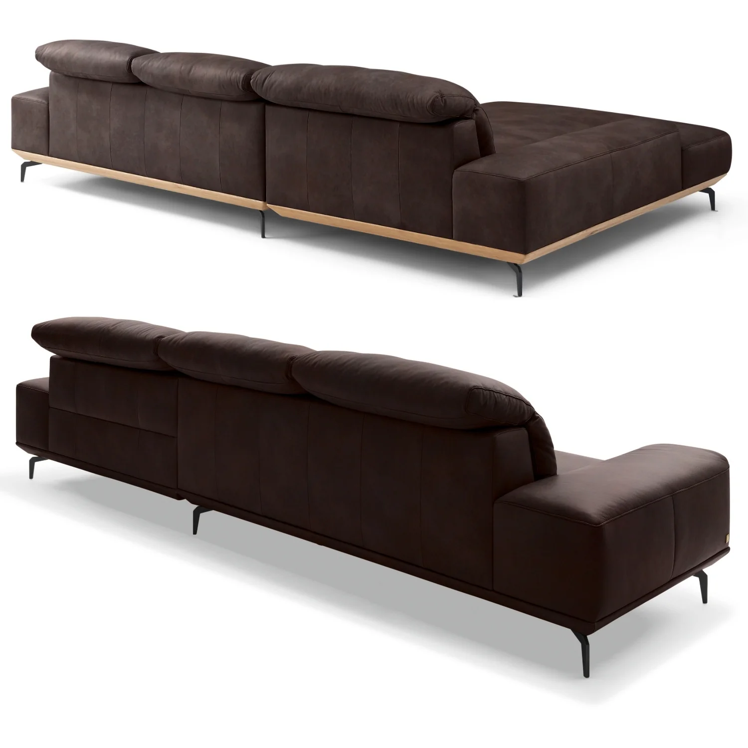 Musterring Ecksofa MR 2490 mit Lederbezug & Sockel + Metallfüßen - Image 53